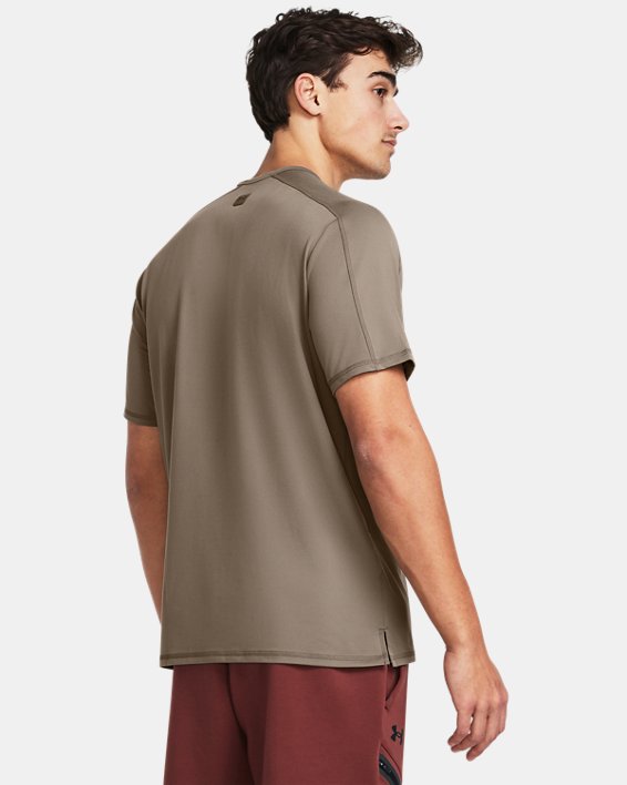 Men's UA Meridian Short Sleeve in Brown image number 1